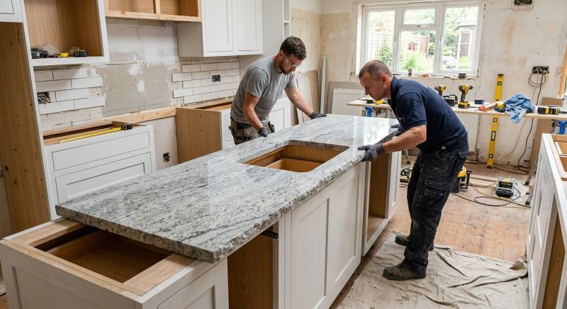 Granite Slab Installation in Napa, CA